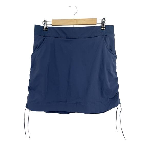Columbia Navy Blue Ruched Side Athletic Skort Size Large - Picture 1 of 5